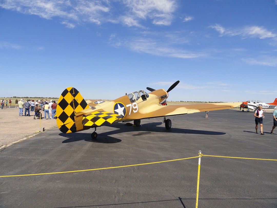 P-40 Warhawk waiting on the ramp